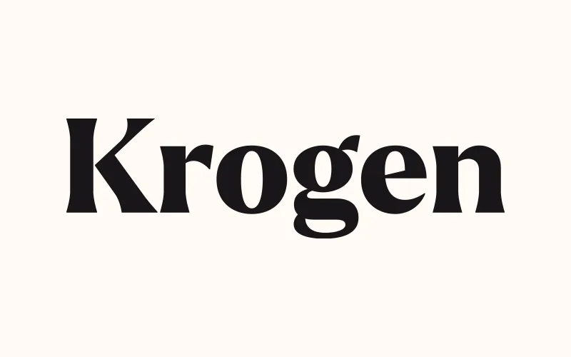 Krogen-logo-identite-visuelle-lunettes-ecoresponsables Logotypes d'une marque éthique et d'une coach