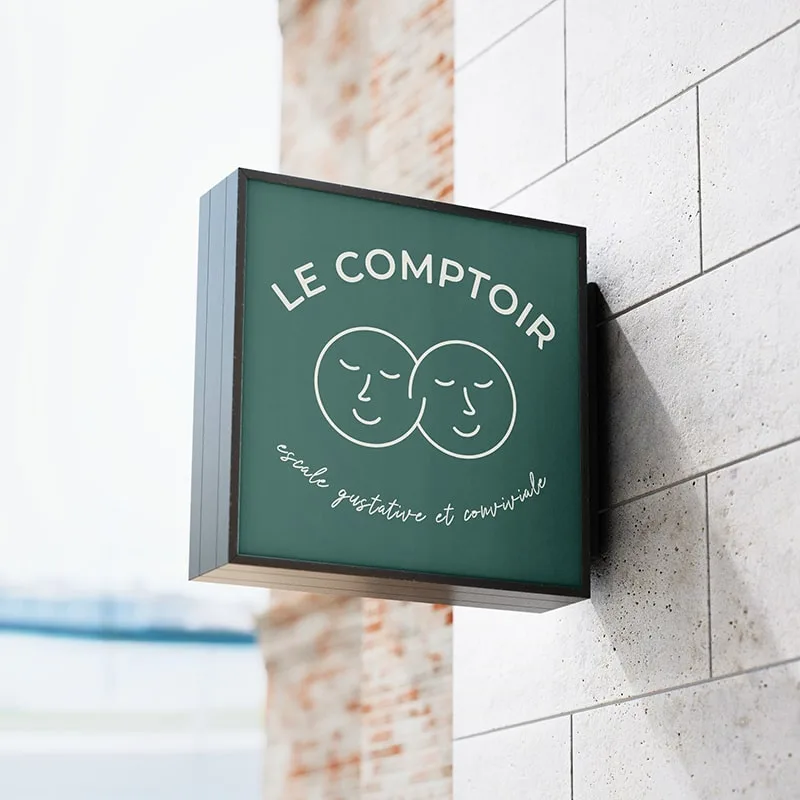 Logotypes d'une marque éthique et d'une coach