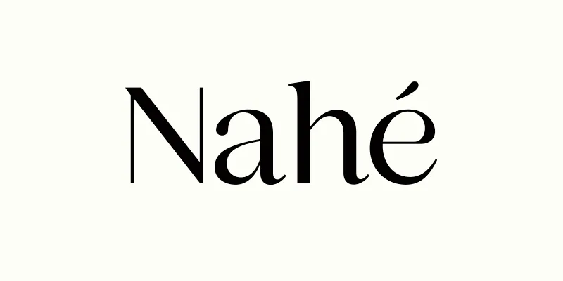 Nahé_logo_evolution_typographie Logotypes d'une marque éthique et d'une coach