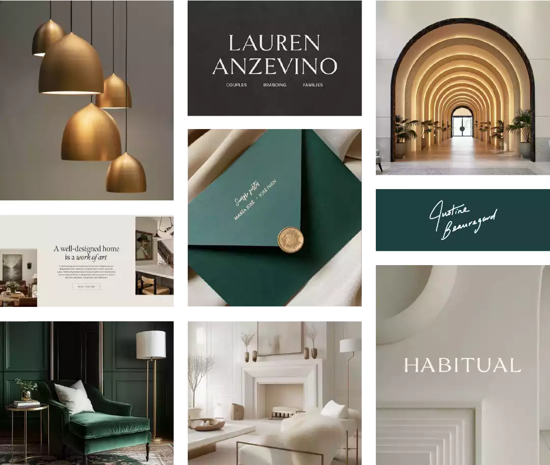 Moodboard inspirant pour une identité visuelle forte